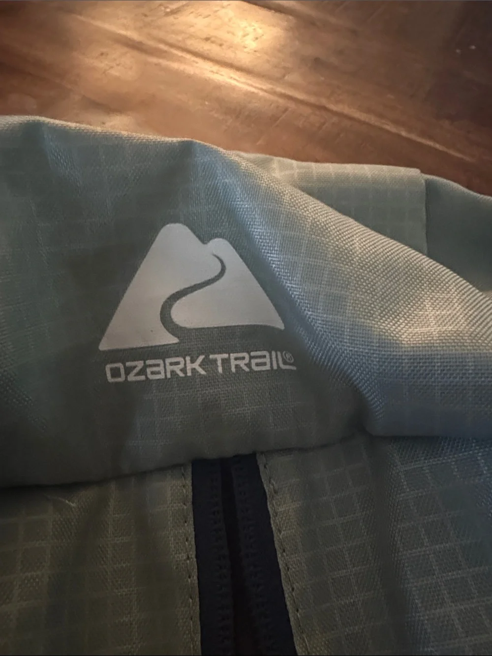 Ozark Trail Light Gray and Navy Daypack Backpack